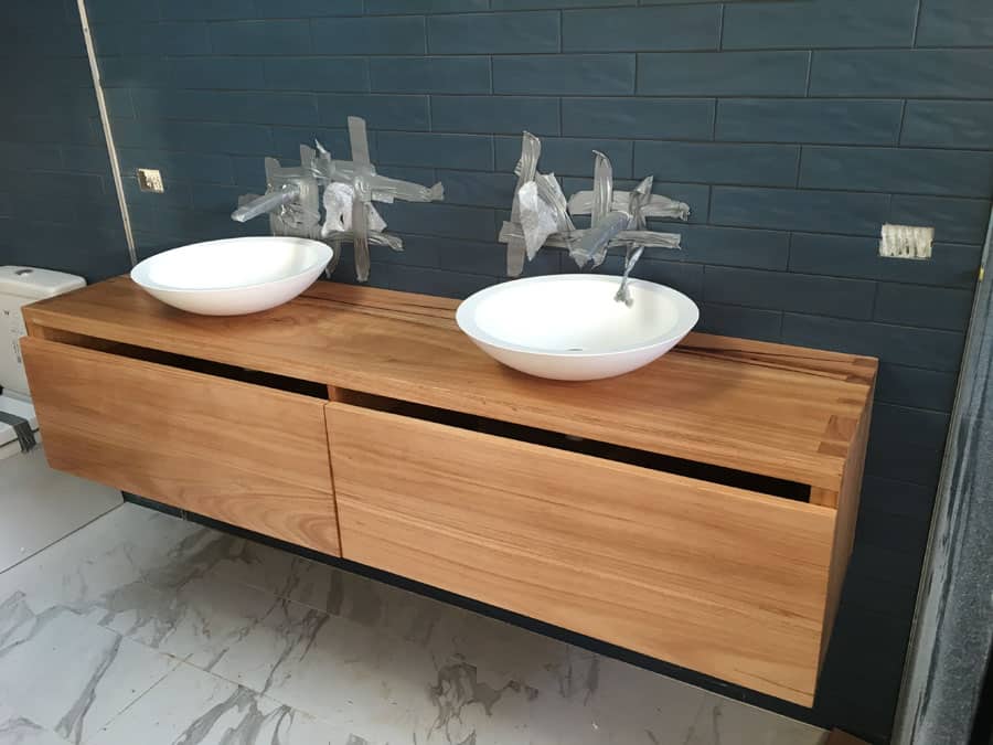 Bathroom Twin bowl vanity unit  Timber Furniture Sydney