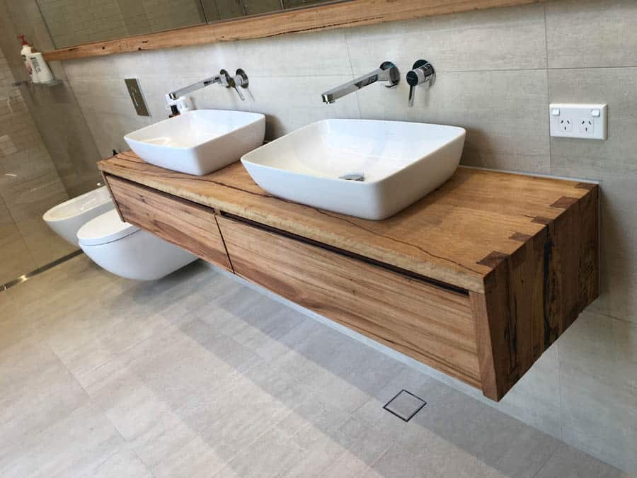 Timber Bathroom Vanities, Wooden Vanity Benchtops