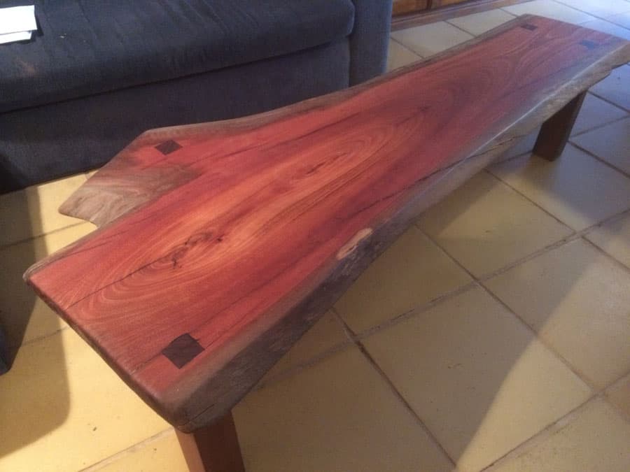 Live Edge Coffee Table Timber, Red Gum Slab Coffee Table