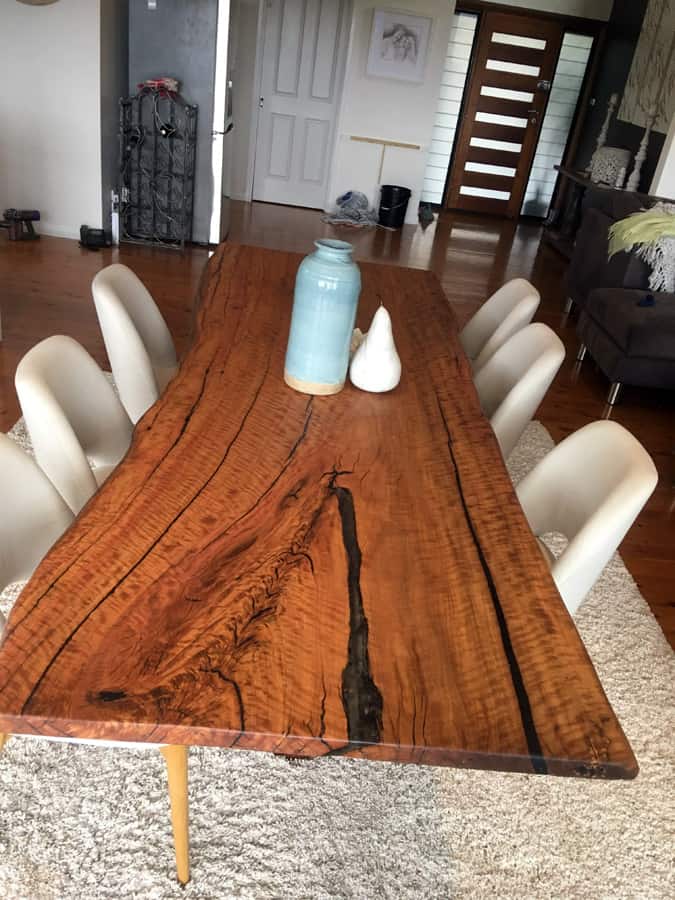 Timber Dining Tables Furniture, How To Make A Live Edge Dining Table